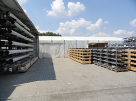 Raktársátor 17,5 méter széles-17